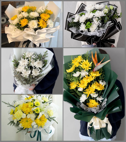 浙江省丽水龙泉市竹垟畲族乡白事花束代送